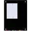 Panneau de verre magnétique mural noir-20368066