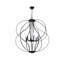 Lustre géométrique à plafond incliné 6 lumières à intensité variable 35,4 po Avers-1395850928