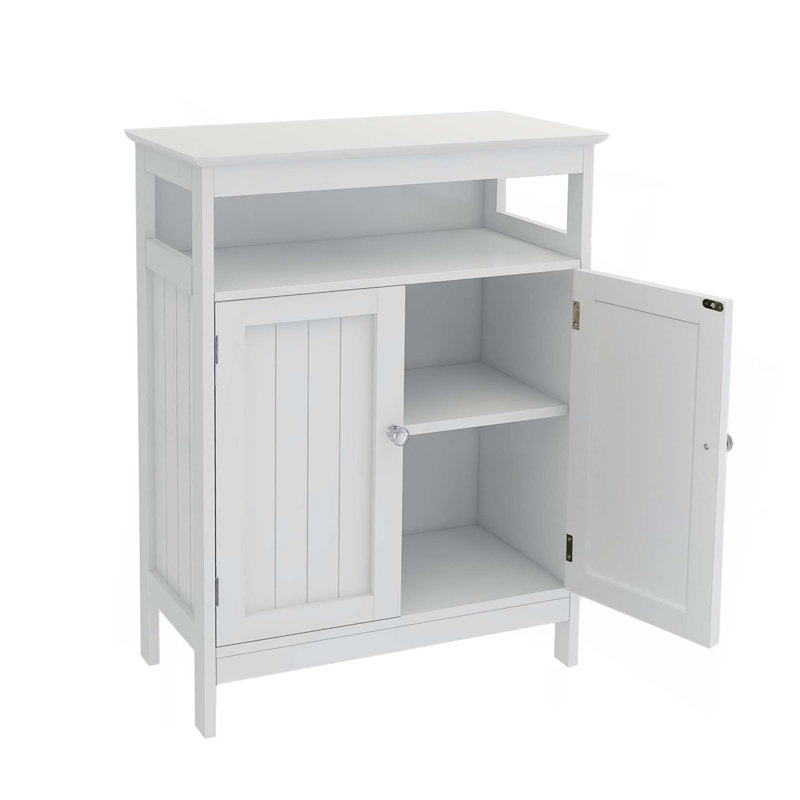 Armoire de rangement pour salle de bain avec portes à double volet