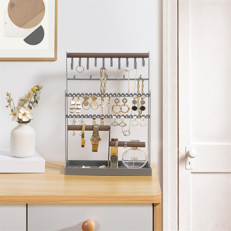 Audino Jewellery Stand +, Gray