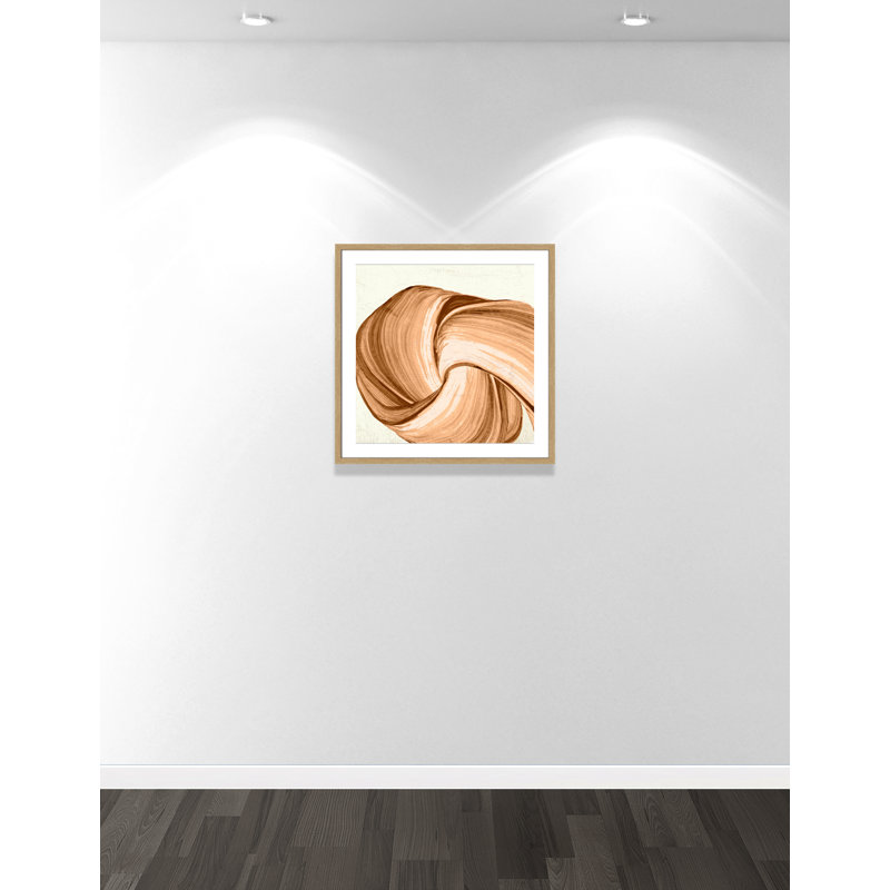 «Orange Tango I Print» par Casa Fine Arts, 27.5'' W x 27.5'' H, Imprimé mat, Naturel