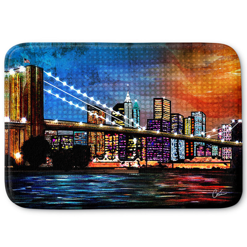 Non-Slip Bath Mat, 24" W x 17" L x 1" H