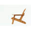 Chaise Adirondack d'extérieur en bois avec repose-pieds