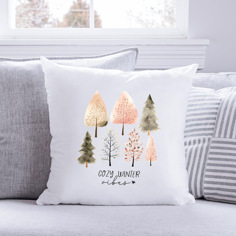 08_Hygge_Christmas_tree Reversible Throw Pillow, 20" x 20"