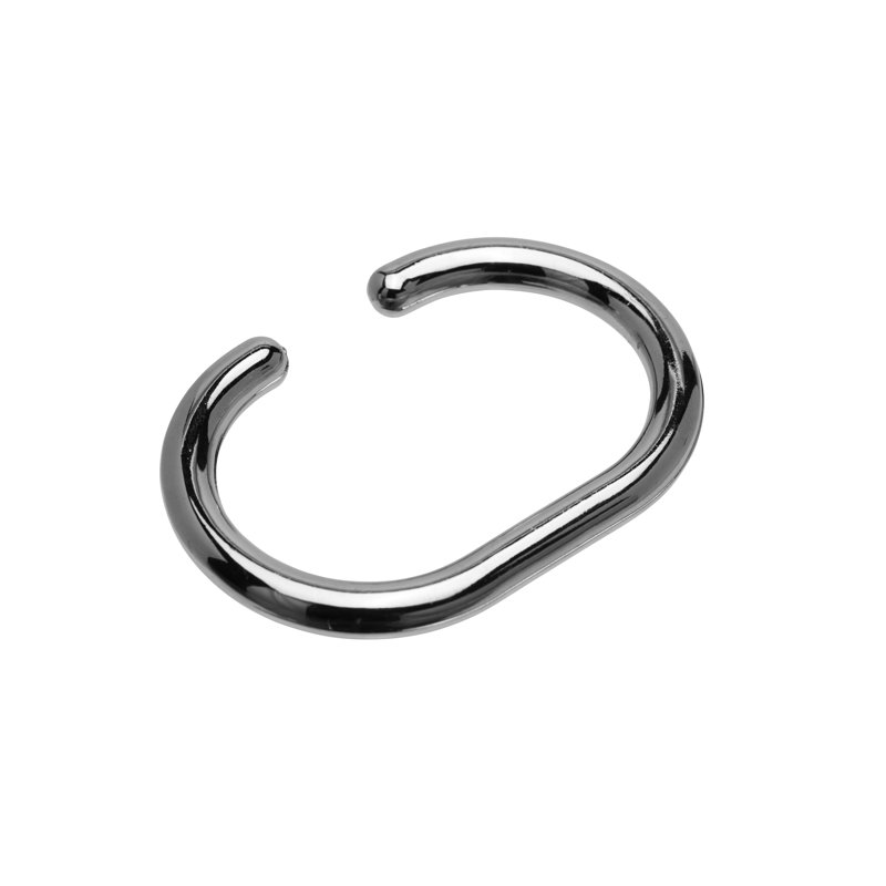 Plastic Shower Curtain Hook, Chrome
