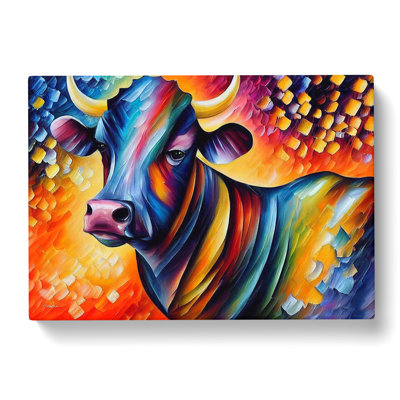 Cow Painting Vol.1 Abstract - Wrapped Canvas
