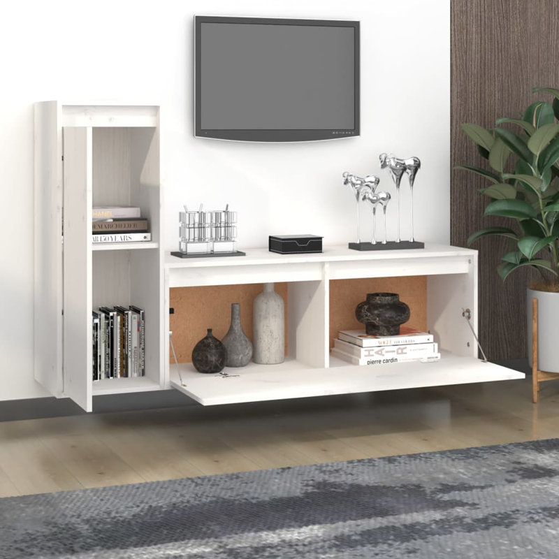 Garn Unfinished Entertainment Centre, White