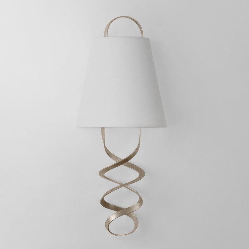 Dota 2 Light Wall Sconce, Warm Silver Leaf
