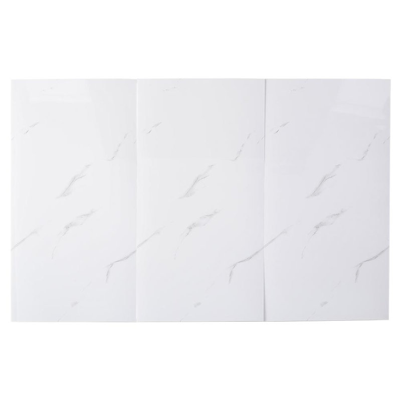 Marble Look Peel and Stick Wallpaper Oil-Proof Fire-Retardant Self-Adhesive Wall Panels, 30cm H x 60cm W