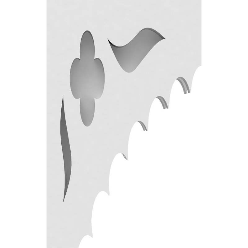 Corbeau en PVC de qualité architecturale Wellington, H 8 po x l 5 po x P 1,875 po