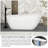 67" White Acrylic Freestanding Bathtub