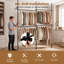 244 cm Wall Mounted Clothes Rack