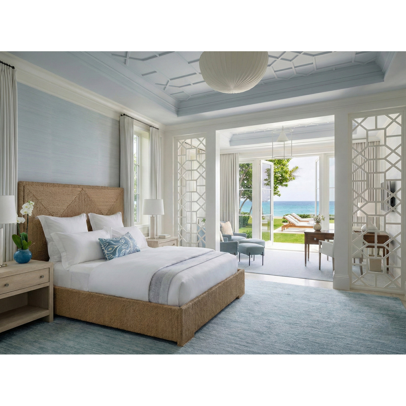 Abaca Woven Bed, Queen