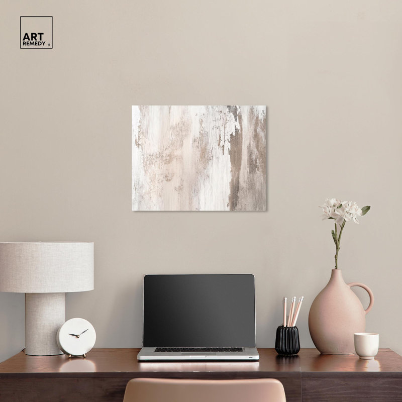 Art Remedy, art sur toile neutre, texture striée III, H 16 po x l 20 po x P 1,5 po, Toile tendue, Ne s’applique pas