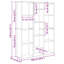 140cm H x 100cm W Standard Bookcase