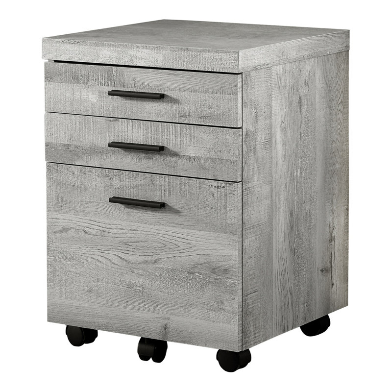 File Cabinet, Rolling Mobile, Storage Drawers, Printer Stand, Office, Work, Laminate, Contemporary, Modern, Gray