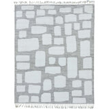 Wool Abstract Area Rug in Ivory/Beige