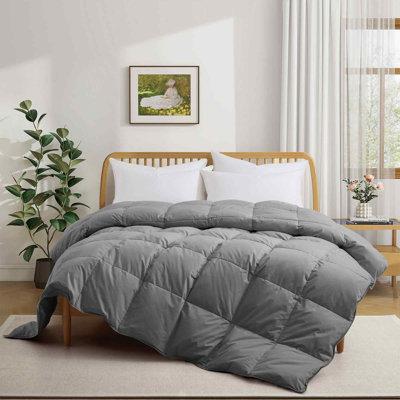 Puredown Selected All Season Organic Cotton Down Feather Fiber Comforter
