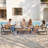 7-person Outdoor Seating Group with Cushions, Off-White Patio Conversation Sofa Set-1368825355
