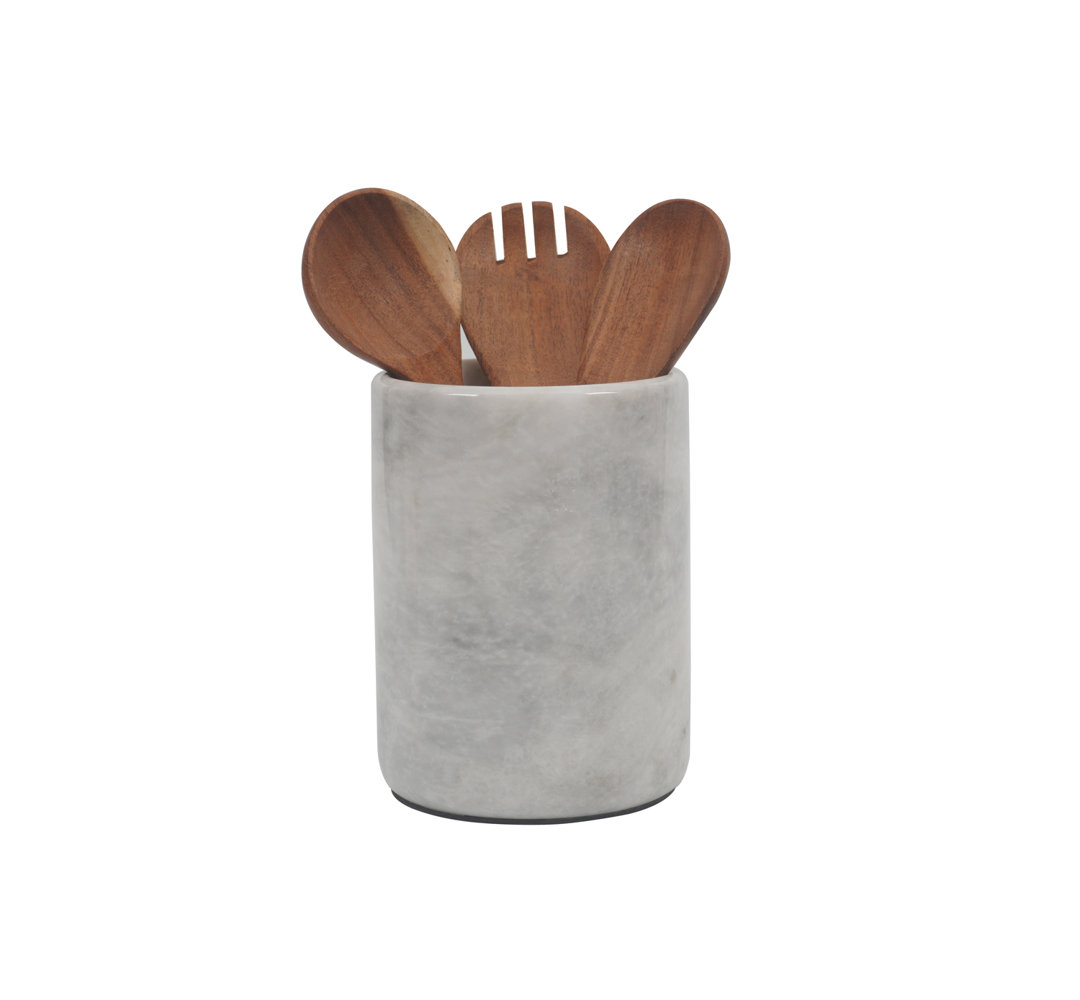 Marble Round Utensil Crock Wrought Studio™