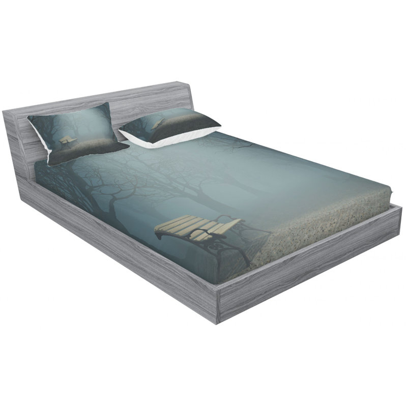Forest Microfiber Sheet Set, Queen Sheet Set with Fitted Sheet