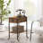 Tray Top End Table Set with Storage