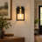 5.12" Industrial Vanity Light,matte Black & Antique Brass Bathroom Wall Sconce,glass-free Damp Rated,for Bathroom Kitchen Living Room