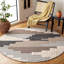 Tapis noir / ivoire en laine tissé à la main Ingelene-1222308220