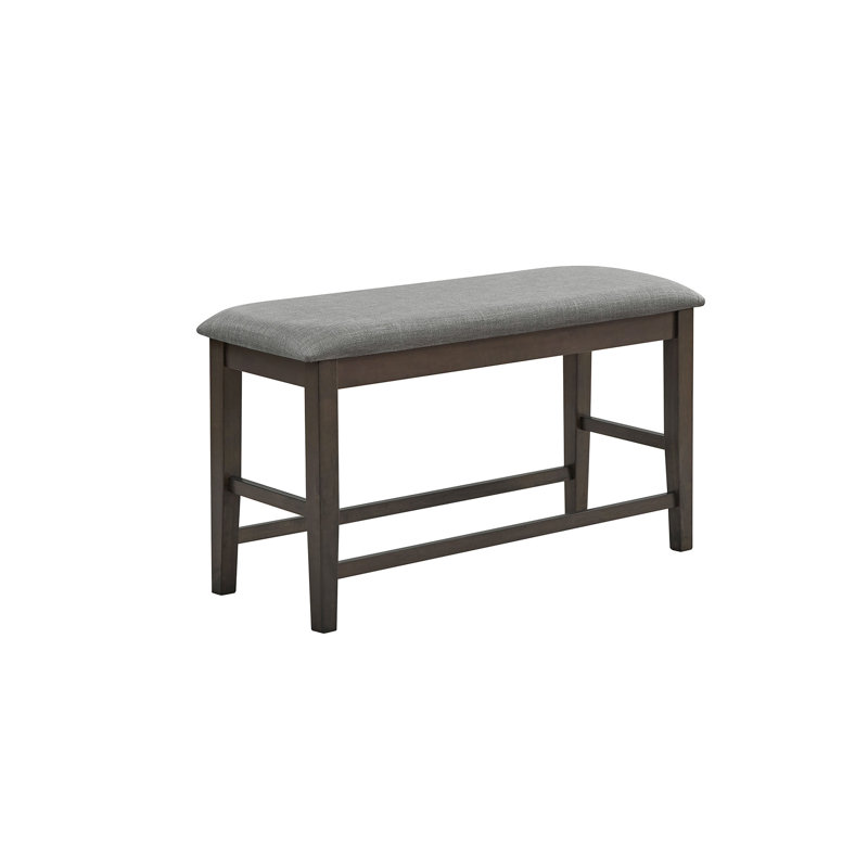 Banc de salle à manger en bois, Gris, Noir, noir, noir, noir