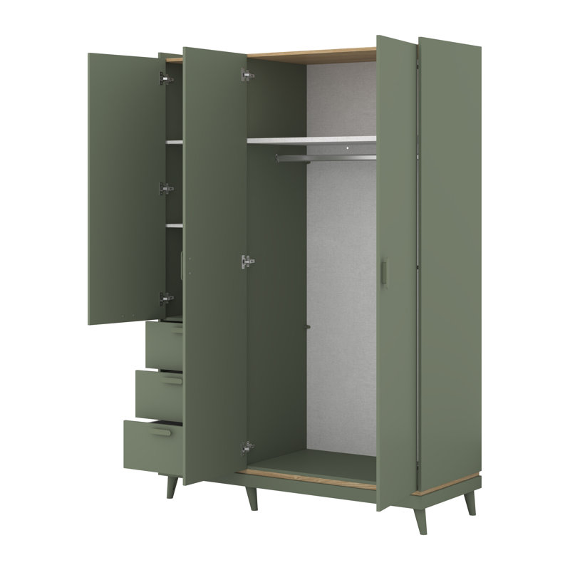 Holladay Laminate Wardrobe, Green