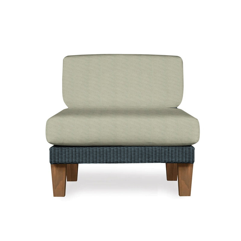 Catalina Outdoor Teak Lounge Chair, Callen Celadon, Fawn
