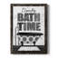 «Bath Time», art textuel sur toile-453051481-453051486