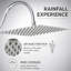High Pressure Rainfall Shower Head Combo – 12 Inch Dual Shower System with Handheld – 10 Spray Modes – Chrome Finish – Arc-Shaped Extension Arm – Adjustable Height – Arc-Shaped Upper Extension Rod