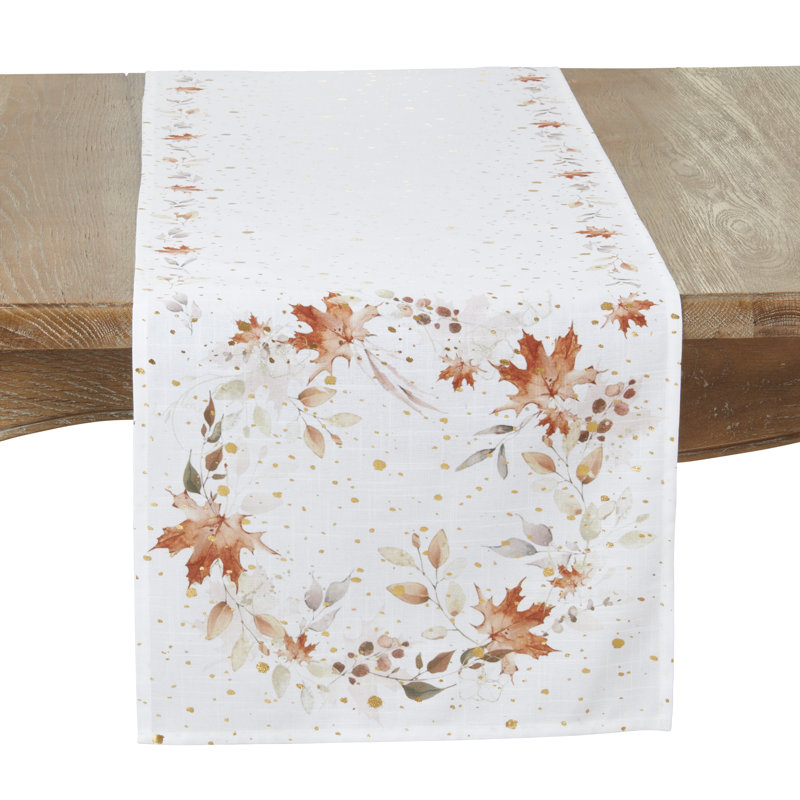 Golden Harvest Leaf Table Runner