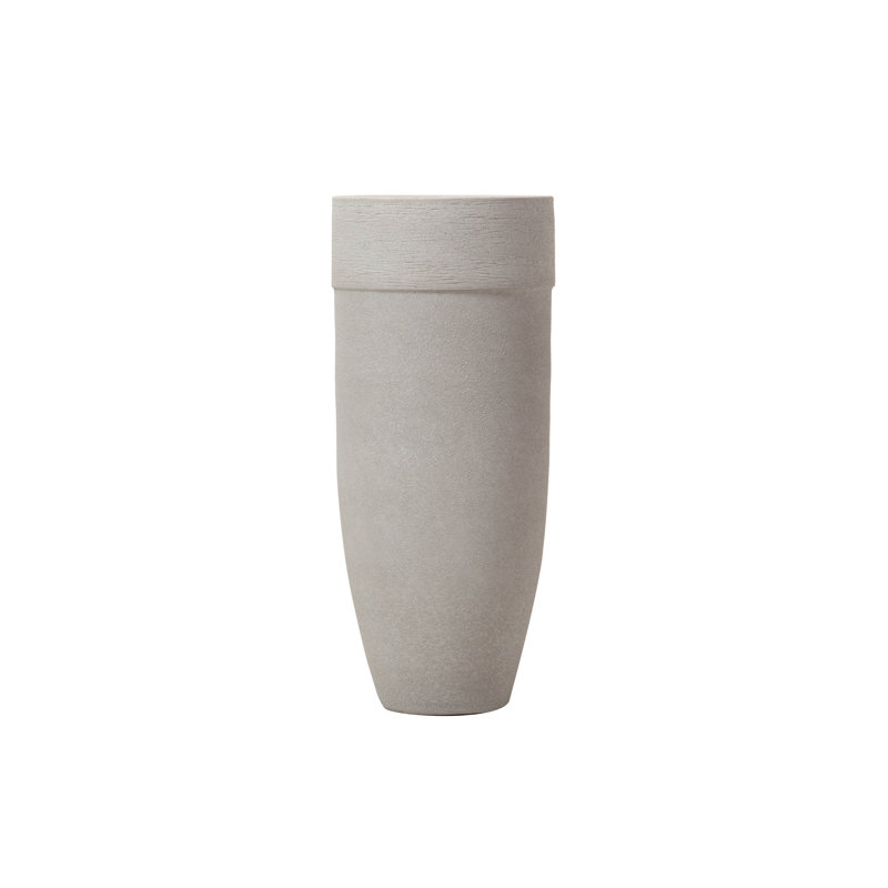 Ceramic / Porcelain Floor Vase, Grey, 60" H x 24" W x 24" D