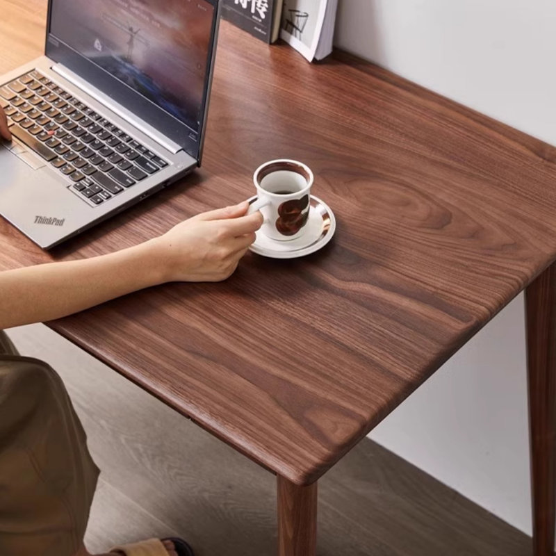 Walnut Rectangular Solid Wood desks, 29.53" H x 62.99" W x 27.56" D