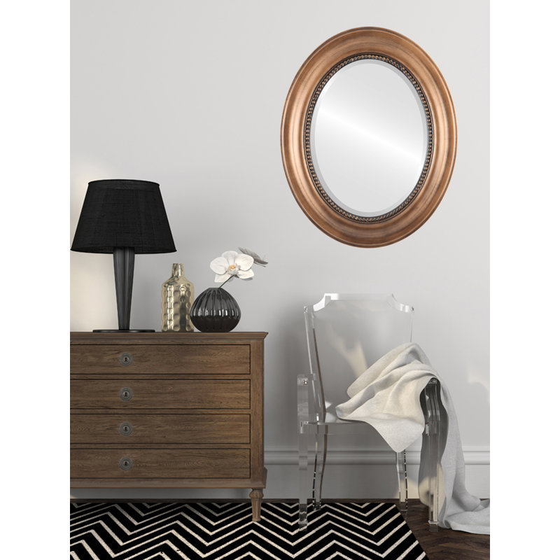 Witney Oval Mirror, 35" x 25", Sunset Gold