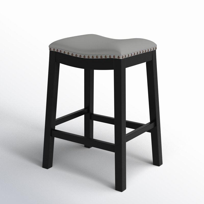 Tabouret de bar Oglethorpe, Gris, Tabouret de comptoir (assise de 26 po de hauteur)