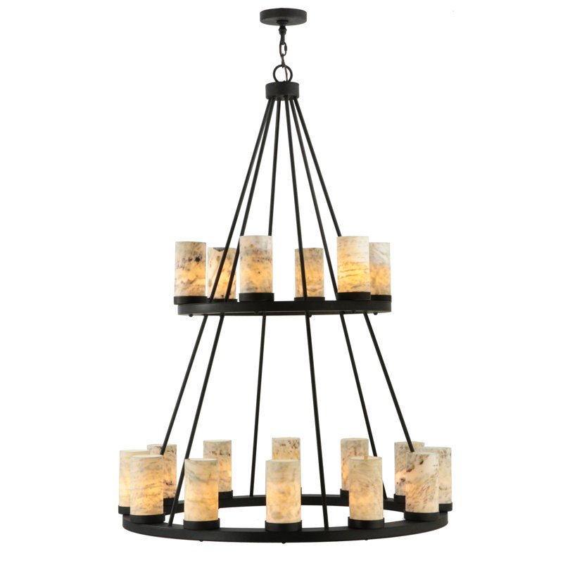 Dunstable 18 - Light Glass Chandelier