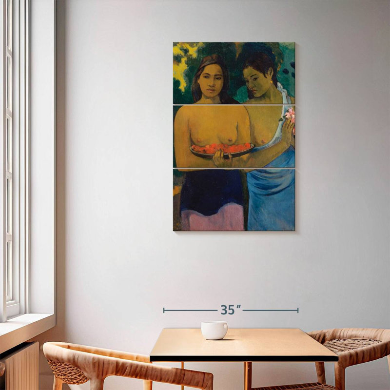 Leisha, deux femmes de Tahiti, 1899, H 57 po x l 36 po