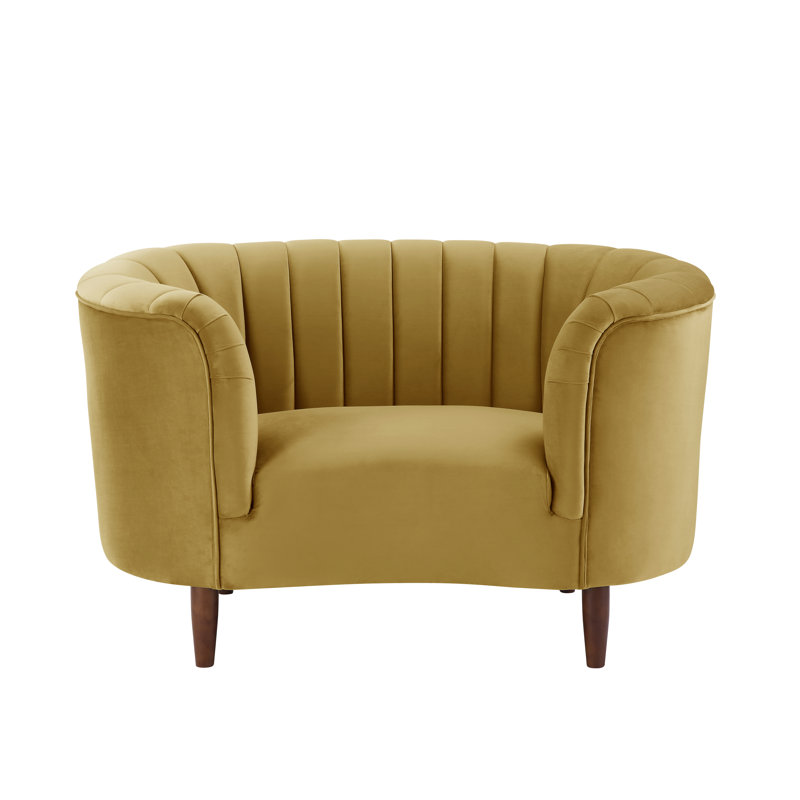 Chaise Yasha, Velours olive
