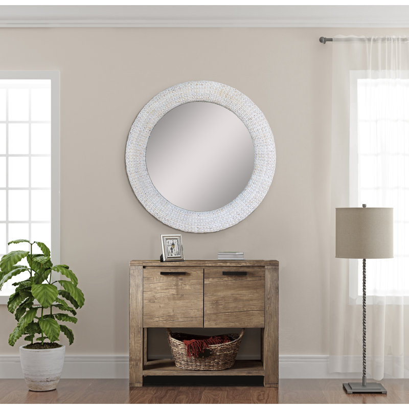 Miroir décoratif, Blanc délavé