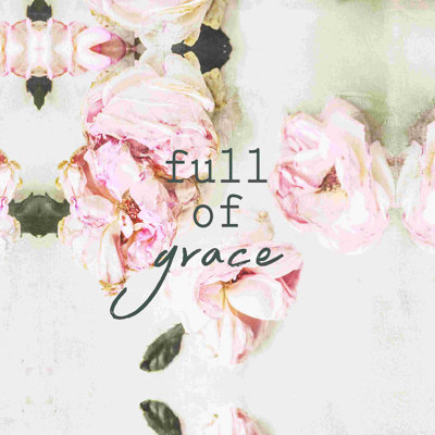 " Scattered Blush Flowers Grace "