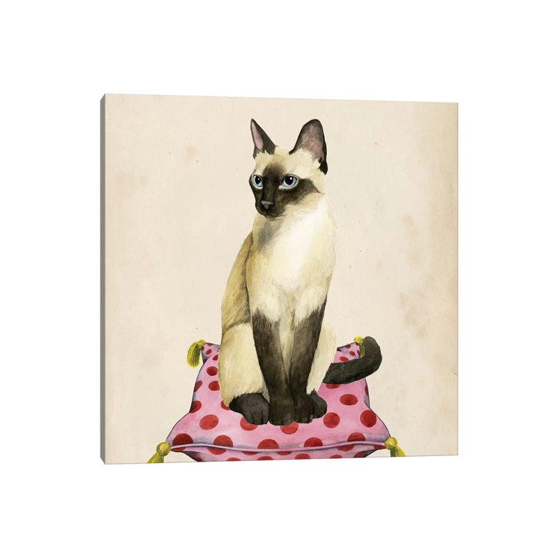 Lady Cat II by Grace Popp - Wrapped Canvas Print, 30.48 cm H x 30.48 cm W