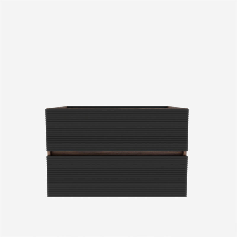 Ensemble de meuble-lavabo mural 30 po avec double tiroir noir doux Grace