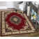 Tapis oriental rouge / ivoire Colebrook