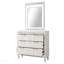 Commode (sans miroir), blanc scintillant