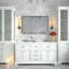 Miroir de meuble-lavabo rectangulaire noir 36X24inch - structure en alliage d'aluminium-1581423628-1581423624