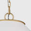 Alexa Hampton Aldric 2 Light Dining Room Pendant With Silk Screen White Inside Clear Outside Shade-1108882307