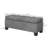 Button Living Room Bench, 46", Grey With Storage Function 46" Bedroom Bench A Protective Pad, Upholstery And Hidden